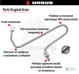 Przewód wtryskowy 2-cyl. PLA 0553 SW-400 ORYGINAŁ URSUS