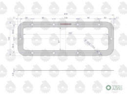 Uszczelka pokrywy dolnej zwolnicy krążelit 0.8mm Zetor ( sprzedawane po 5 ) ORYGINAŁ URSUS