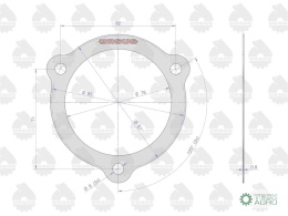 Uszczelka pokrywy wałka sprzęgła krążelit 0.8mm Zetor ( sprzedawane po 10 ) ORYGINAŁ URSUS