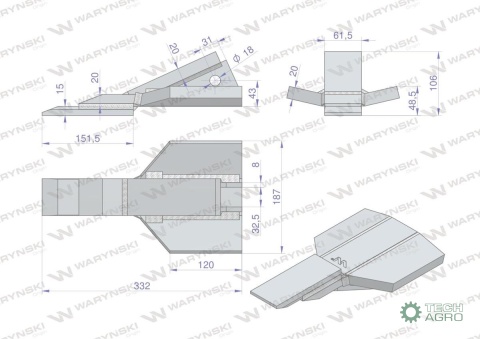 Dłuto dziób redlica głębosza zastosowanie Unia Kret stal borowa Waryński