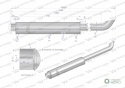 Tłumik rura Renault 7700519115, 7700641942 inox WARYŃSKI