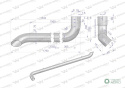 Tłumik rura wydechu inox AL164277 John Deere WARYŃSKI