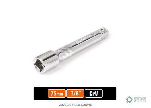 Przedłużka do nasadek 3/8" 75 mm / TEGER Przedłużka do nasadek 3/8" 75 mm / TEGER