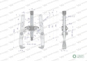 Ściągacz do łożysk dwuramienny 20-120 Waryński