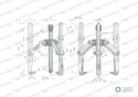 Ściągacz do łożysk trójramienny 20-165 Waryński