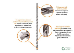Wiertło do metalu HSS - długie (DIN 1869) 4.0/280 mm / TEGER