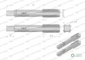 Gwintowniki komplet 2 szt do gwintu metrycznego drobnozwojnego DIN2181 M12X1.5 Waryński