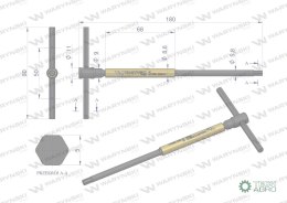 Klucz T ze spinnerem HEX 5 mm Waryński