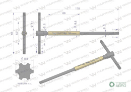 Klucz T ze spinnerem TORX T30 Waryński
