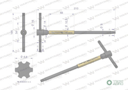 Klucz T ze spinnerem TORX T40 Waryński