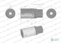 "Nasadka do świec 3/8"". 21 mm. CrV50BV 0. DIN 3124. Waryński