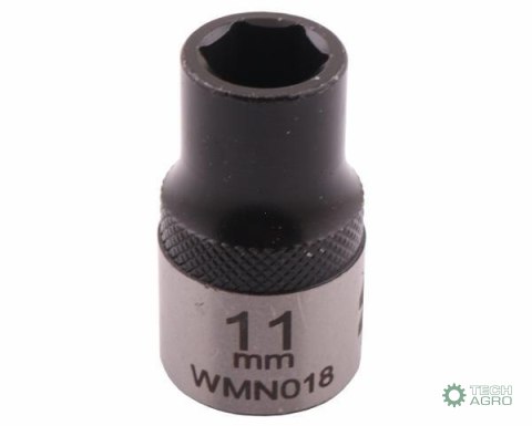 "Nasadka sześciokątna 1/2"". 11 mm. CrV5 BV30. DIN 3124. Waryński