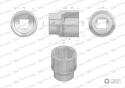 "Nasadka sześciokątna 3/4"". 42 mm. CrV5 BV30. DIN 3124. Waryński