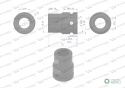 Nasadka udarowa sześciokątna 3/4". 20 mm. CrMo. DIN 3129. Waryński