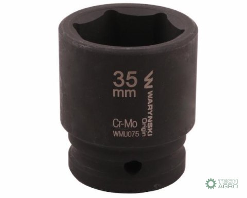 Nasadka udarowa sześciokątna 3/4". 35 mm. CrMo. DIN 3129. Waryński Nasadka udarowa sześciokątna 3/4". 35 mm. CrMo. DIN 3129. Waryński