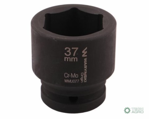 Nasadka udarowa sześciokątna 3/4". 37 mm. CrMo. DIN 3129. Waryński Nasadka udarowa sześciokątna 3/4". 37 mm. CrMo. DIN 3129. Waryński