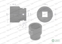 Nasadka udarowa sześciokątna 3/4". 38 mm. CrMo. DIN 3129. Waryński