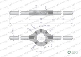 Oprawka przemysłowa do narzynek M12-M14 Waryński