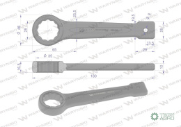 Klucz oczkowy do pobijania 28 mm Waryńs ki