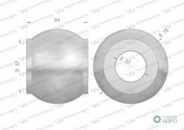 Kula łącznika górnego hartowana kat. 3-4 78X32X64 Waryński
