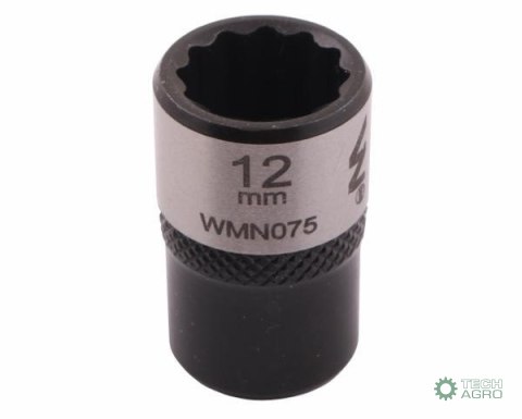 "Nasadka dwunastokątna 3/8"". 12 mm. CrV 0BV30. DIN 3124. Waryński