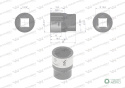 "Nasadka dwunastokątna 3/8"". 15 mm. CrV 0BV30. DIN 3124. Waryński