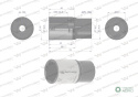 "Nasadka sześciokątna 1/2"". 32 mm. dług . CrV50BV30. DIN 3124. Waryński