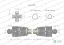 Wał przegubowo-teleskopowy 1010-1560mm 830Nm szerokokątny z dwóch stron CE 2020 seria 6R WARYŃSKI