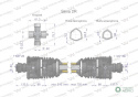 Wał przegubowo-teleskopowy 510-720mm 270Nm szerokokątny z dwóch stron CE seria 2R WARYŃSKI