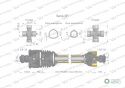 Wał przegubowo-teleskopowy 510-720mm 460Nm szerokokątny od st.ciągnika CE seria 3R WARYŃSKI