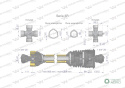 Wał przegubowo-teleskopowy 860-1200mm 460Nm szerokokątny od st.maszyny CE 2020 seria 3R WARYŃSKI