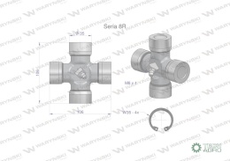 Krzyżak wału 35x106.3 Seria 8R Waryński