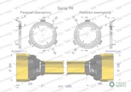 Obudowa wału przegubowo-teleskopowego Uniwersalna długość Seria 7R Waryński