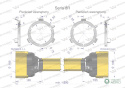 Obudowa wału przegubowo-teleskopowego Uniwersalna długość Seria 8R Waryński