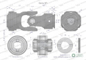 Przegub kompletny z krzyżakiem 27X74.6 seria 3 do rury wewnętrznej 36mm Waryński