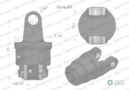 Sprzęgło jednokierunkowe prawe wału Seria 6R - 30x92 - 1 3/8 Z21 WARYŃSKI