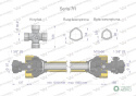 Wał przegubowo-teleskopowy 1010-1560mm 970Nm sprzęgło z kołkiem 2200Nm CE 2020 seria 7R Waryński