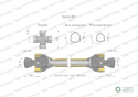 Wał przegubowo-teleskopowy 910-1390mm 1240Nm CE 2020 seria 8R Waryński