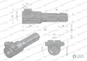 Redukcja adapter na śrubę 1 1/8" 6 wpustów na wałek 1 3/8" 6 wpustów WARYŃSKI