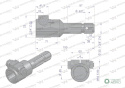 Redukcja adapter na śrubę 1 3/4" 20 wpustów na wałek 1 3/8" 6 wpustów WARYŃSKI