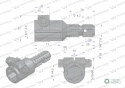 Redukcja adapter na śrubę 1 3/4" 6 wpustów na wałek 1 3/8" 6 wpustów WARYŃSKI