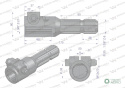 Redukcja adapter na śrubę 1 3/8" 21 wpustów na wałek 1 3/8" 6 wpustów WARYŃSKI