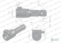 Redukcja adapter na trzpień 1 3/8" 21 wpustów na wałek 1 3/8" 6 wpustów WARYŃSKI