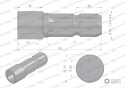 Redukcja adapter otwór wew. Q 25 mm na wałek 1 3/8" 6 wpustów WARYŃSKI