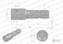 Redukcja adapter z otworem zabezpieczającym 1 1/8" 6 wpustów na wałek 1 3/8" 6 wpustów WARYŃSKI