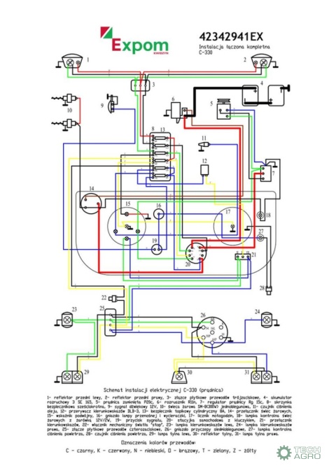 WIĄZKA ELEKTR.Ł C330 ALT.EXPOM KWIDZYŃ