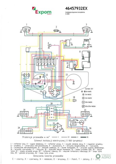 WIĄZKA ELEKTR.Ł C360 ALTERNATOR EXPOM KWIDZYŃ eu