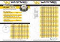 Koło zębate hartowane z kołnierzem 06B-1 (R1 3/8) Z-14 Waryński