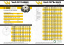 Koło zębate hartowane z kołnierzem 08B-1 (R1 1/2) Z-10 Waryński