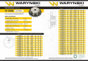 Koło zębate hartowane z kołnierzem 08B-1 (R1 1/2) Z-13 Waryński